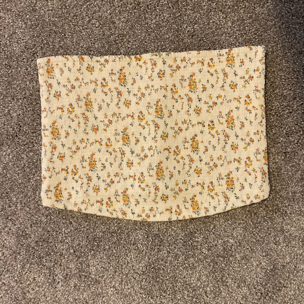 Smocked Strapless top AE
